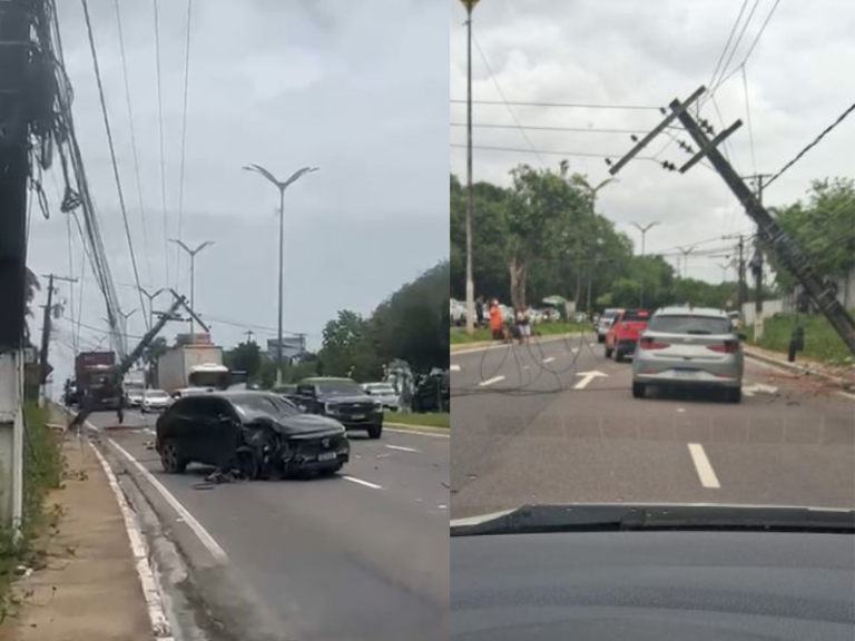 Acidente de Trânsito: colisão causa caos na Av. do Turismo