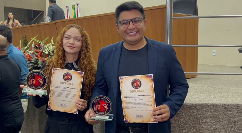 Repórteres do Portal CM7 Brasil recebem Prêmio Notáveis da Imprensa