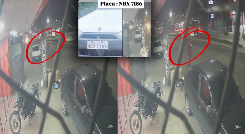 Câmeras de segurança mostram bandido roubando Fiat Strada em ação