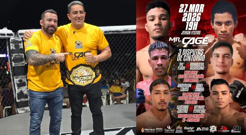 Com apoio de Simão Peixoto, MR. Cage 55 garante emoções intensas
