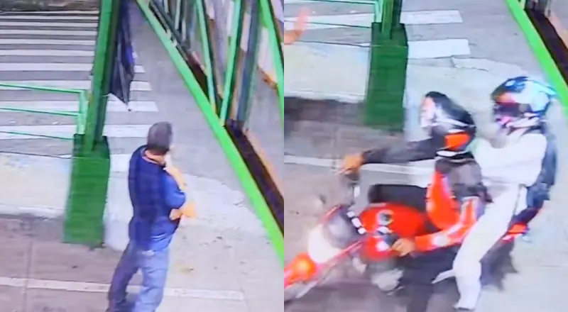 Veja momento em que trabalhador é assaltado em Manaus