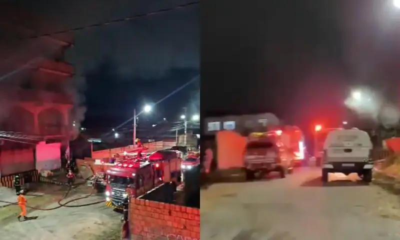 Incêndio em depósito de reciclagem assusta moradores e causa pânico