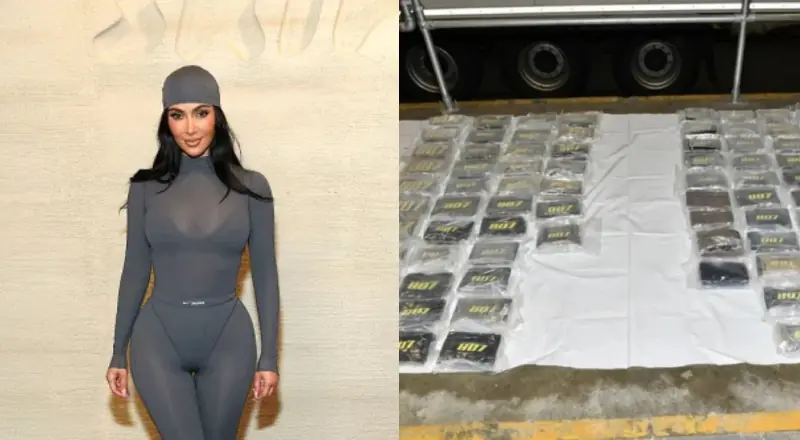 Bomba internacional: carga de Kim Kardashian com cocaína avaliada em R$ 45 milhões