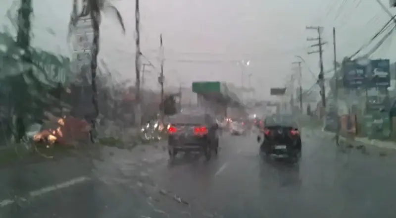 Temporal atinge Manaus neste domingo e alerta para riscos