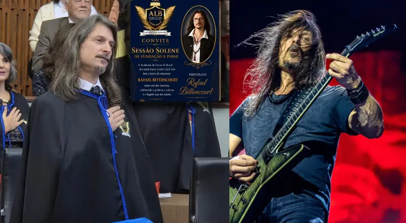 Rafael Bittencourt, guitarrista, é Imortal na Academia de Letras