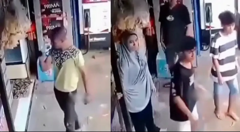 "Bora ver se tu aguenta porrada: jovens defendem loja de agressor"