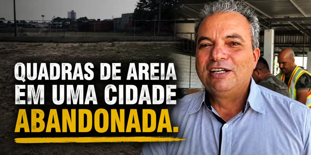 "Enquanto moradores enfrentam lama, Ivon Rates investe em quadras"