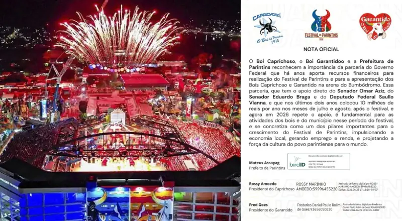 Bancada amazonense assegura R$ 10 milhões para Festival de Parintins