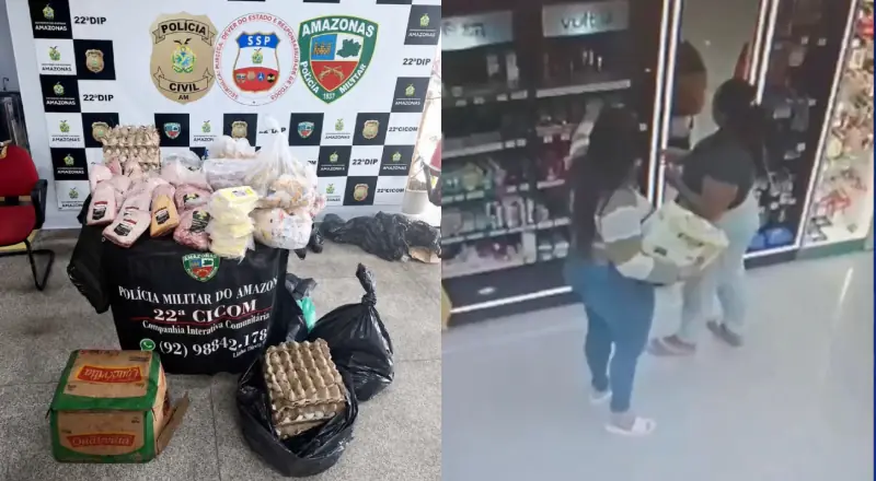 Mulheres são presas após roubarem 14 picanhas em Manaus