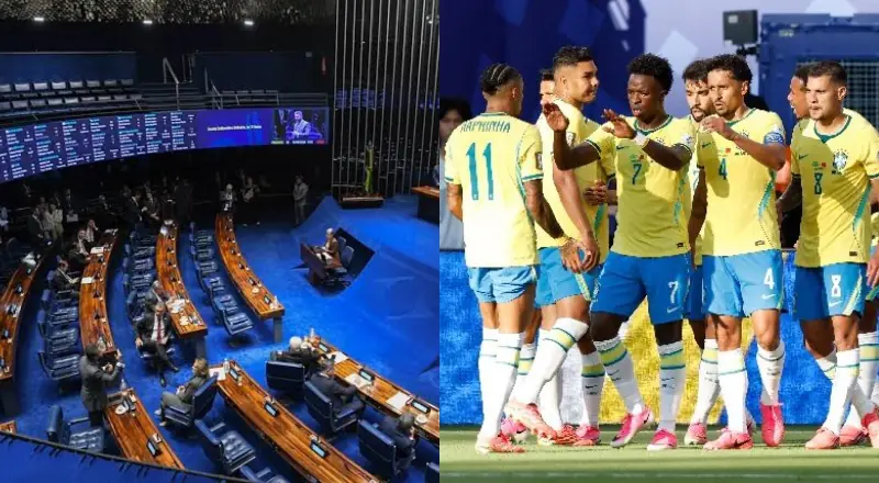 Senado vai liberar servidores mais cedo para assistir jogos