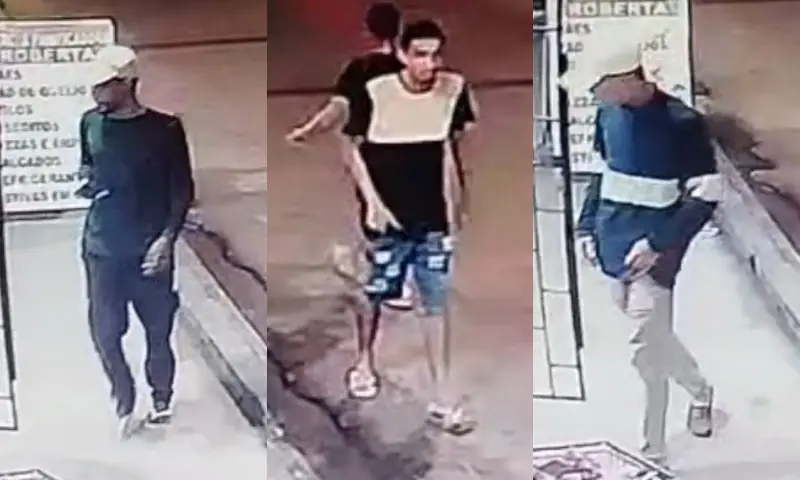 Imagens mostram criminosos cercando padaria antes de assassinato em Manaus