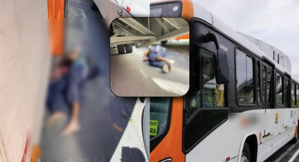 ESMAGADO: Ônibus atropela homem em terminal no Ouro Verde