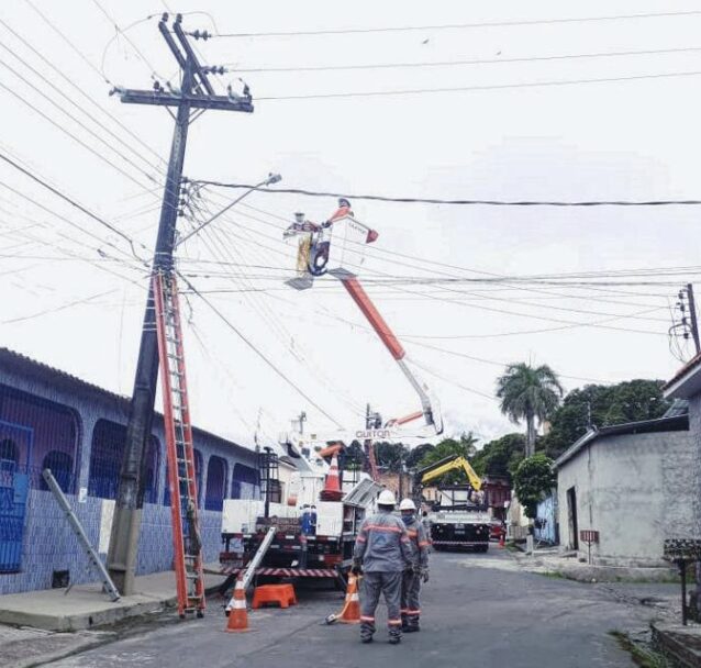 Manutenção na rede elétrica deixará áreas de Manaus sem energia