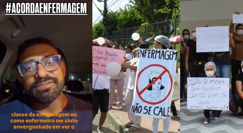 “Já são 8 meses sem salários”: enfermeiro pede solução urgente