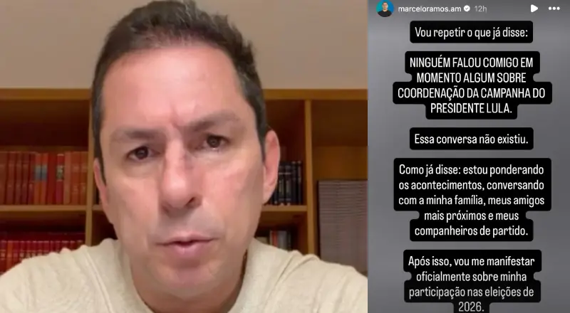 Marcelo Ramos mantém mistério sobre seu futuro nas eleições 2026