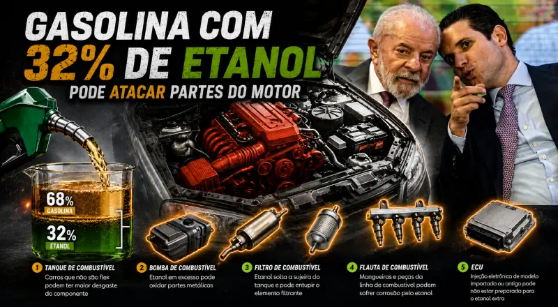 Prepare o motor do seu veículo: economia com gasolina misturada