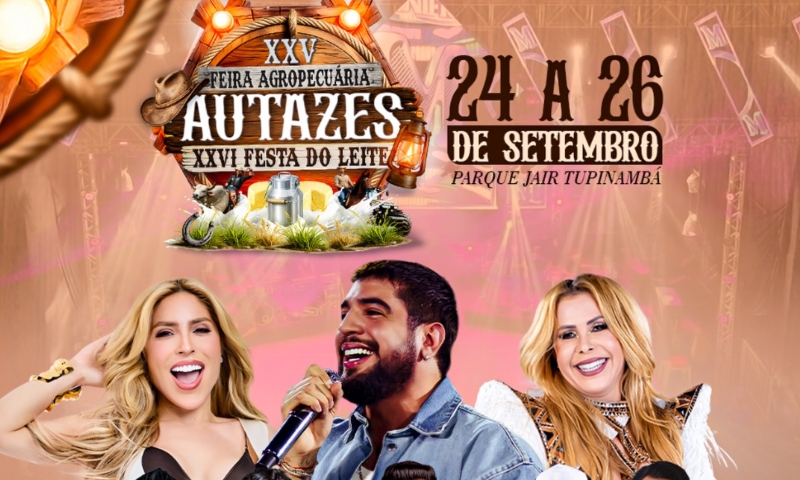 Autazes anuncia Manu Bahtidão, Nattan e Joelma na festa do leite