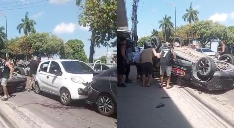 Acidente de trânsito envolvendo 3 carros no Japiim: detalhes importantes