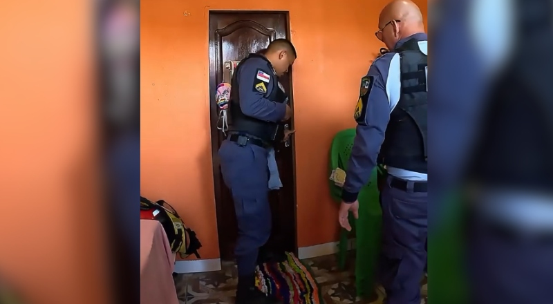Momentos de tensão: polícia salva b3bê feito refém por pai