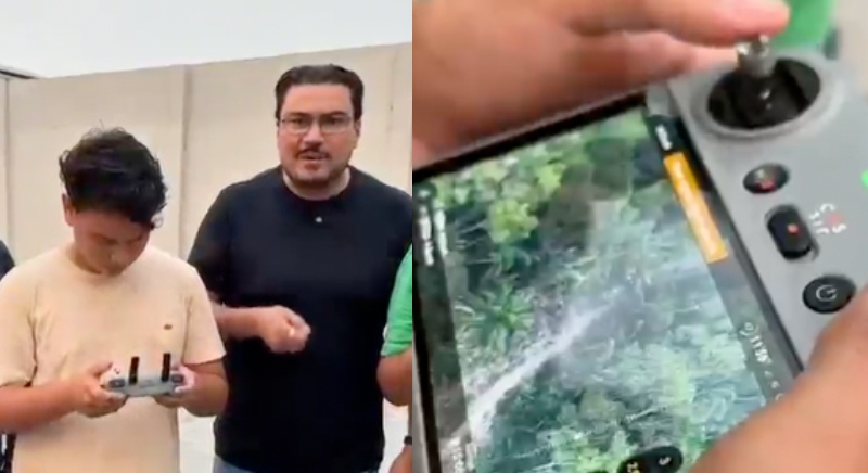 Em meio à fumaça sufocante, prefeito Thomé Neto atua firme
