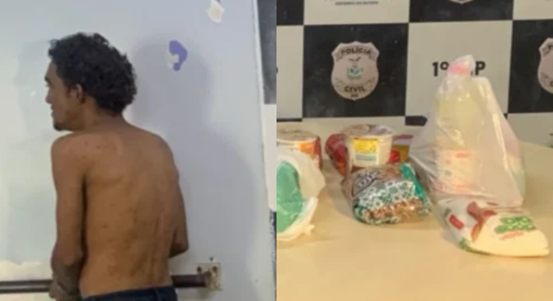 Homem que foi preso após furtar alimentos de igreja: fome explica