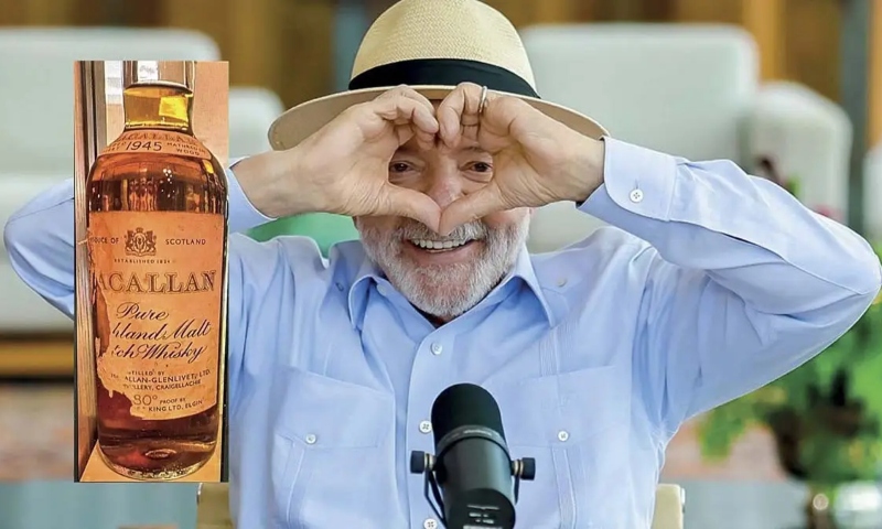 Vorcaro escolheu whisky de R$ 500 mil para presentear Lula