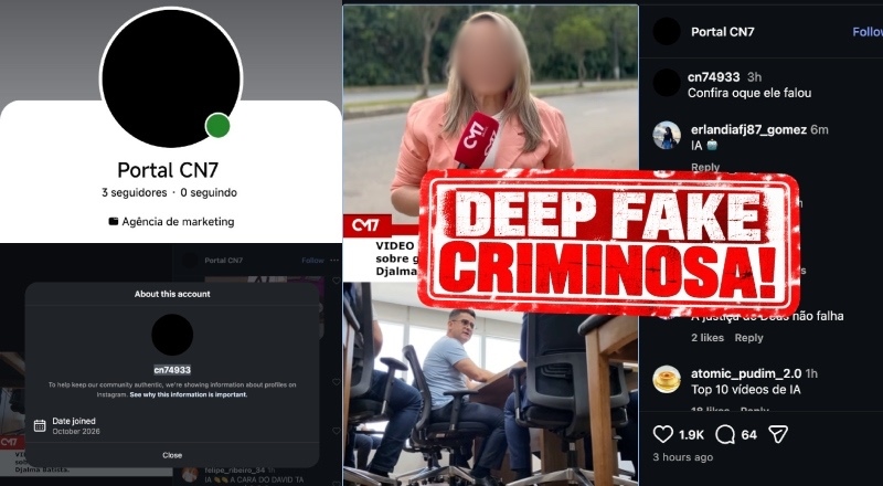 Criminosos: oposição usa Deep Fake para desestabilizar David Almeida