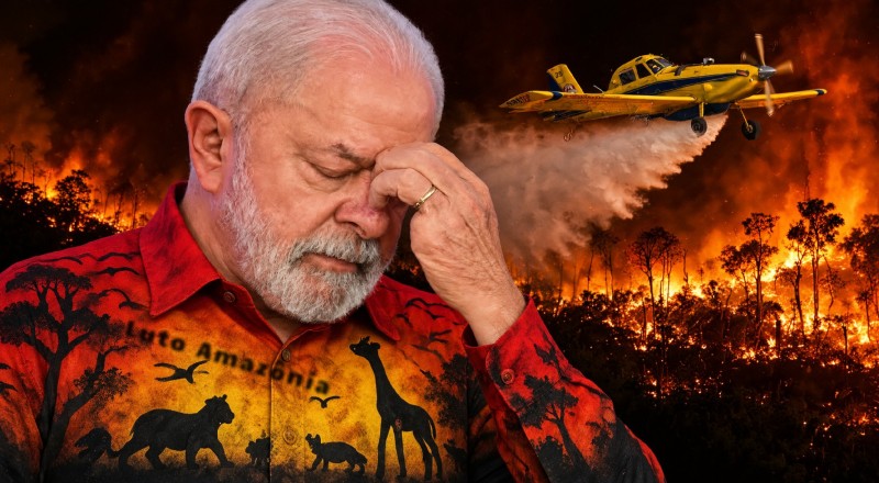 Lula perde ainda mais popularidade após deixar o Amazonas em chamas