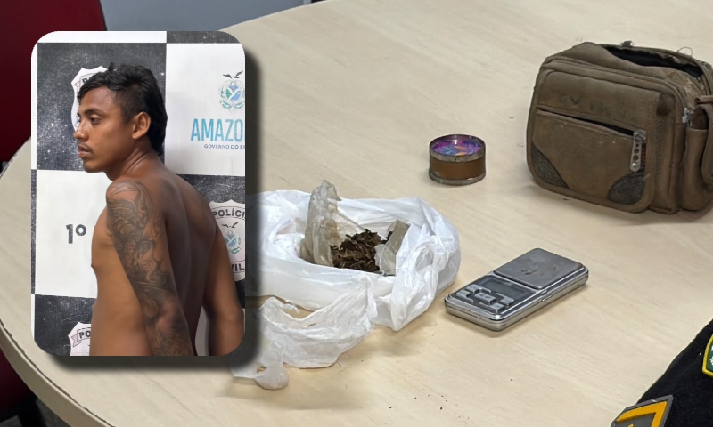 Casa caiu: suspeito preso com drogas em Manaus; assista ao vídeo