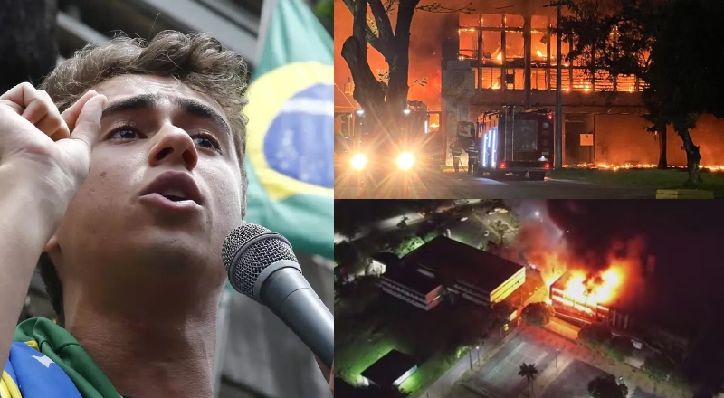 Nikolas Ferreira vai processar petistas que mentiram sobre incêndio
